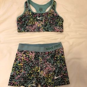 Nike pro matching set
